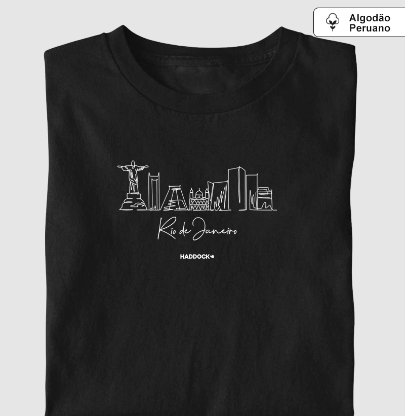 Camiseta Rio de Janeiro Linha Contínua