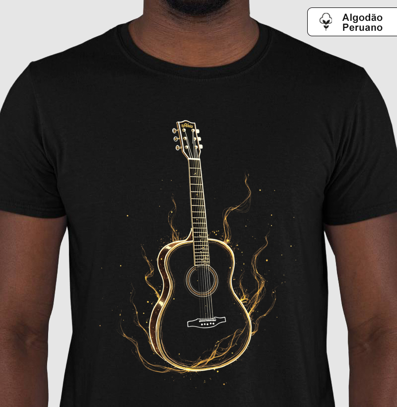 Camisa Violão Dourado