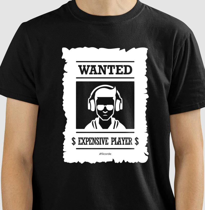 Camiseta DJ Wanted - Expensive Player