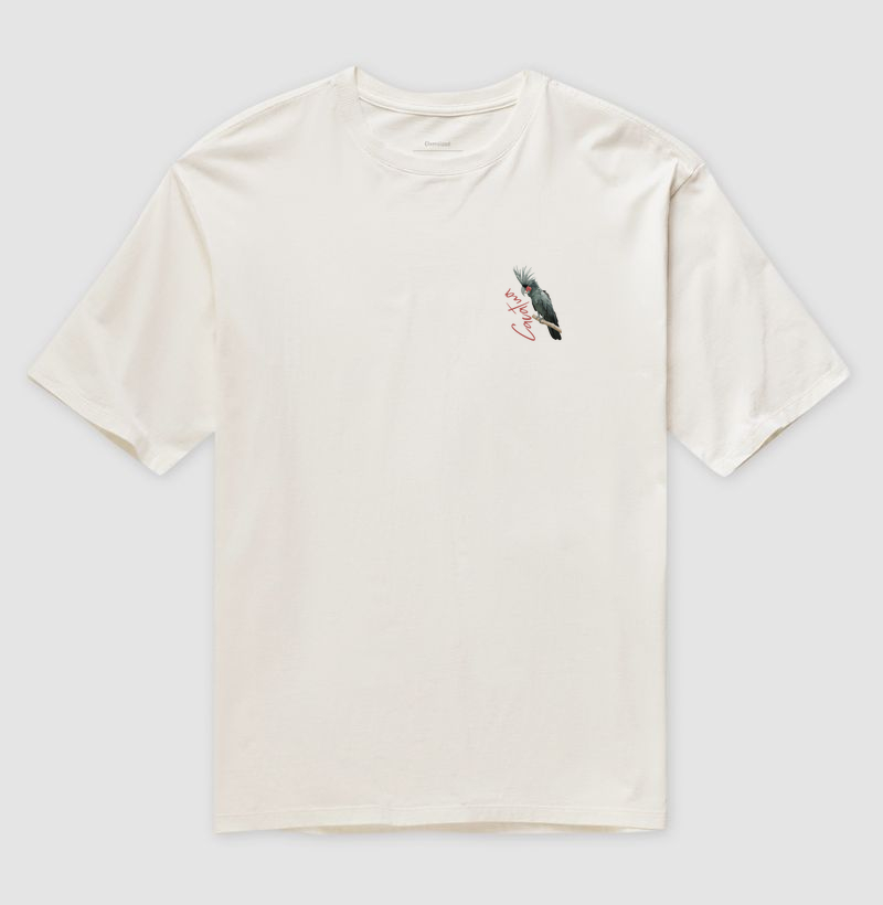 Camiseta Oversized - Minimalista Cacatua