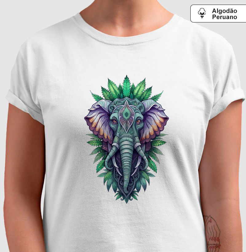 Camiseta Algodão Peruano Elephant Spirit