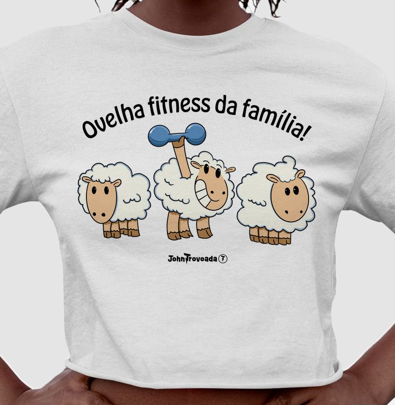 Cropped Ovelha Fitness da familia 