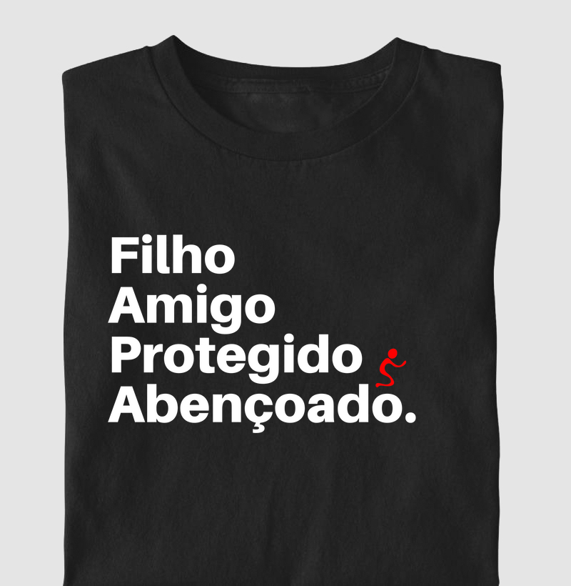 Camiseta Masculina Abençoado – Moda Cristã com Estilo e Propósito | Semeador Store