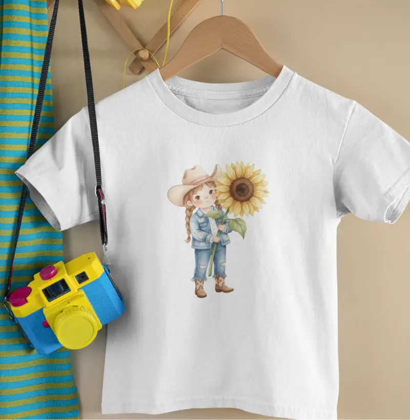 Garota com Girassol - Kids