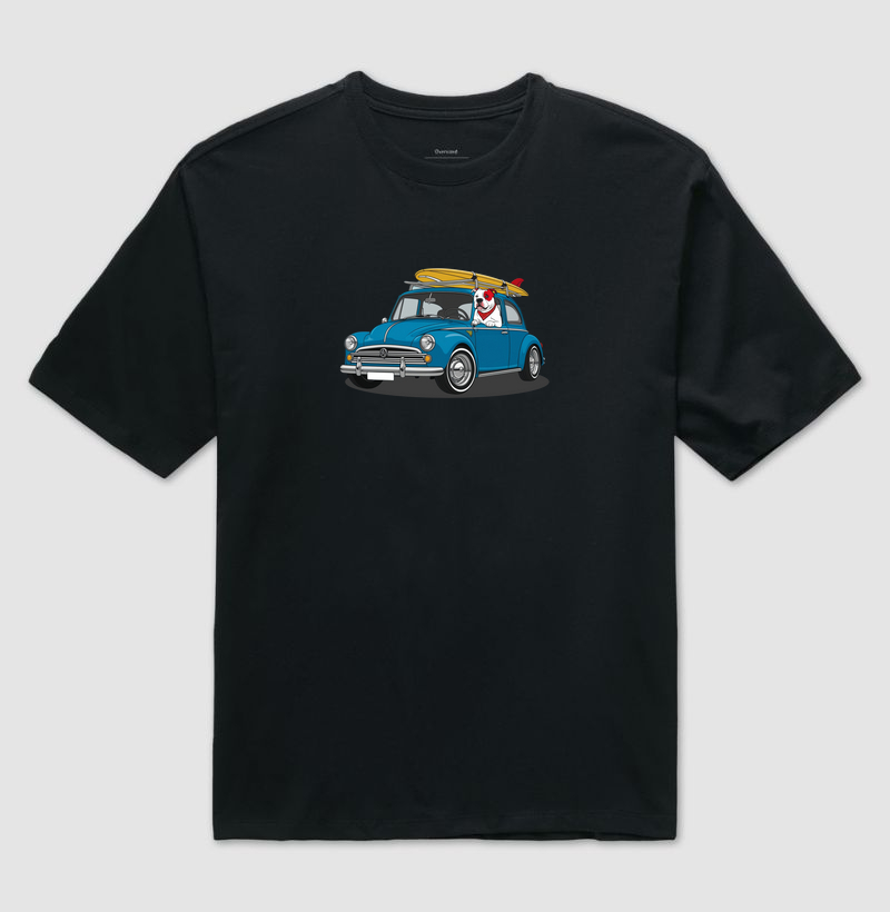 PIT BULL NO FUSCA AZUL
