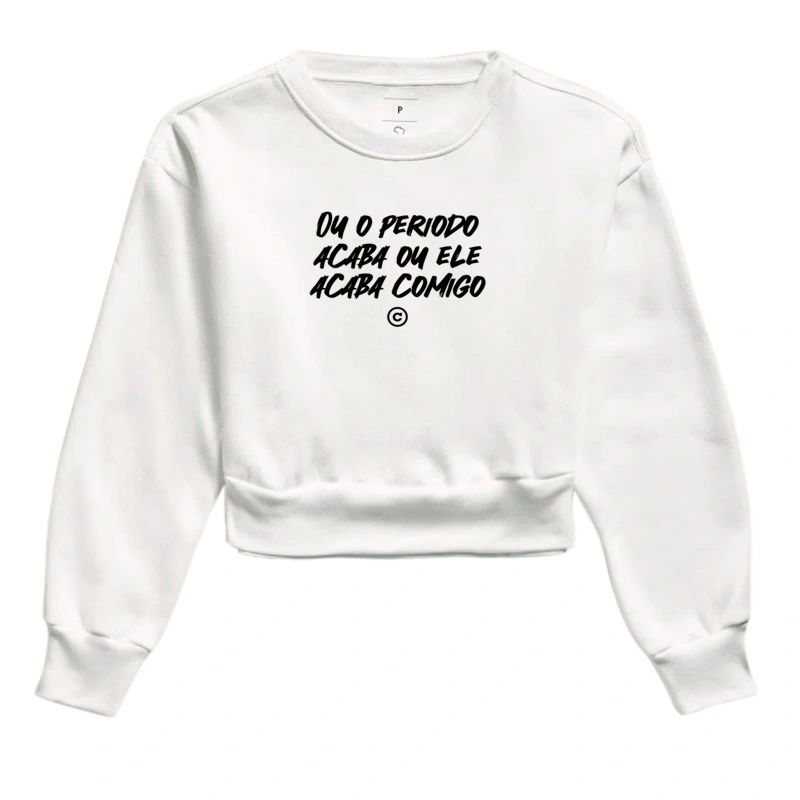 Moletom Cropped - Frases