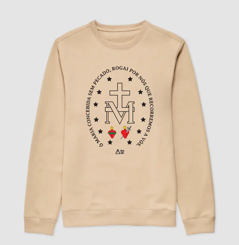 Suéter Moletom Medalha Nossa Senhora das Graças