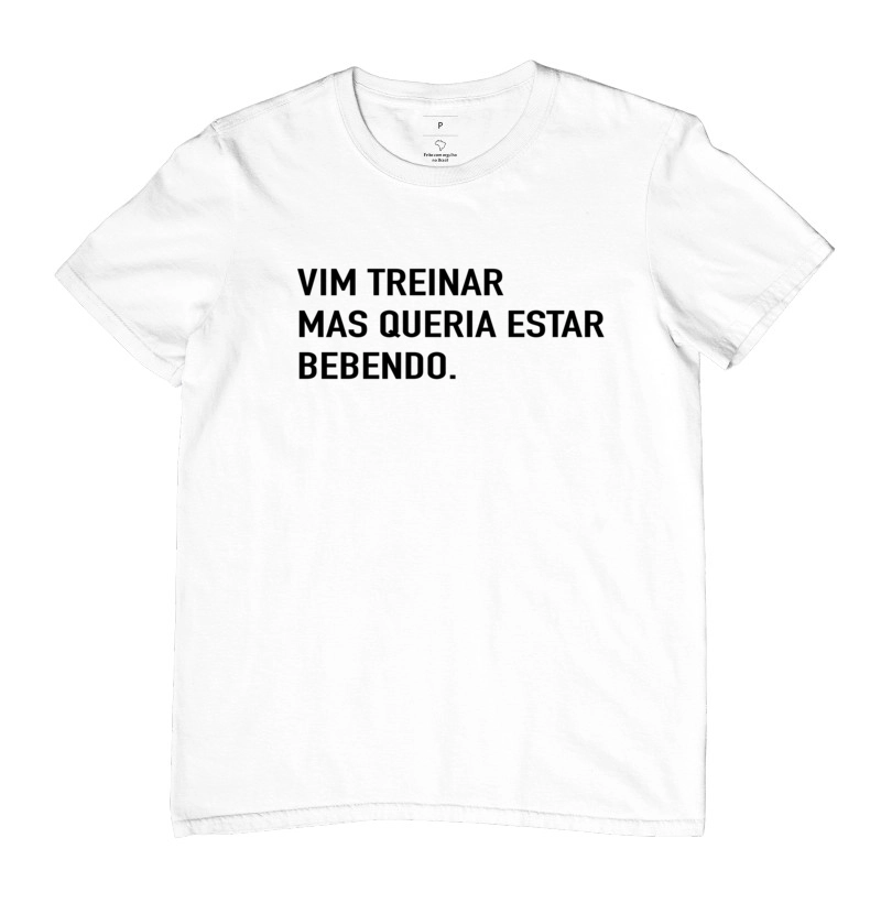 Camiseta - Queria Estar Bebendo