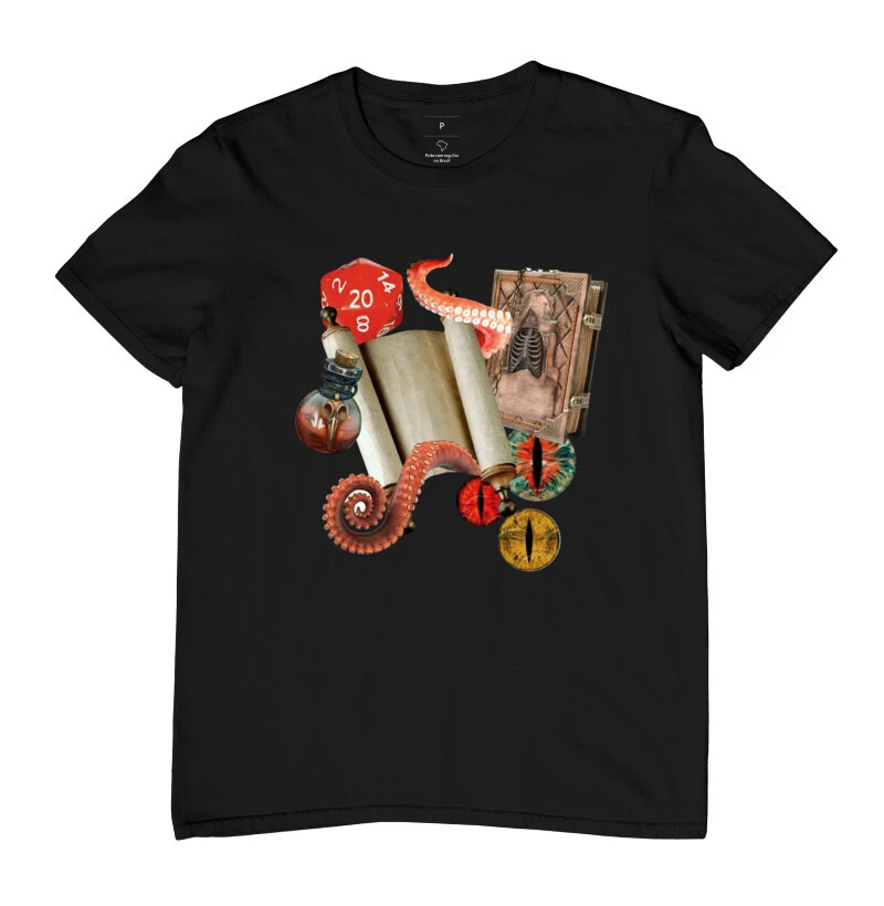 RPG NERD VIBE - Preta Masculina