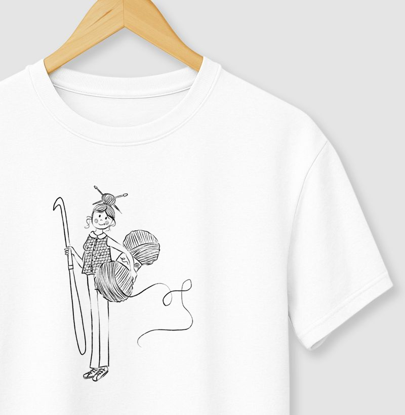 T shirt crochê girl