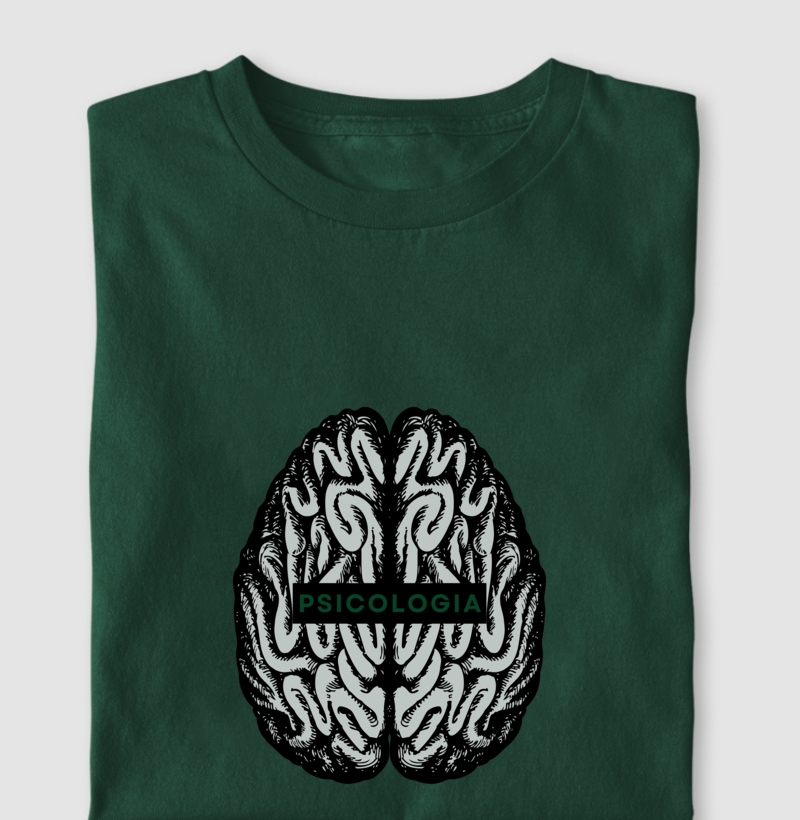 Camiseta de psicologia Cérebro 