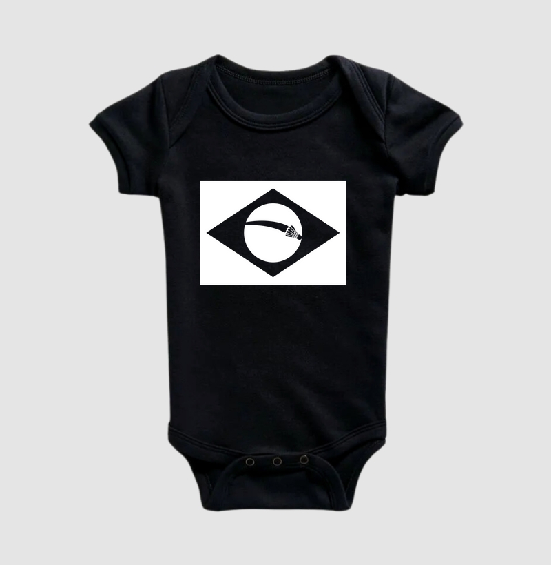 Bandeira Brasil com Peteca Cortando o Céu