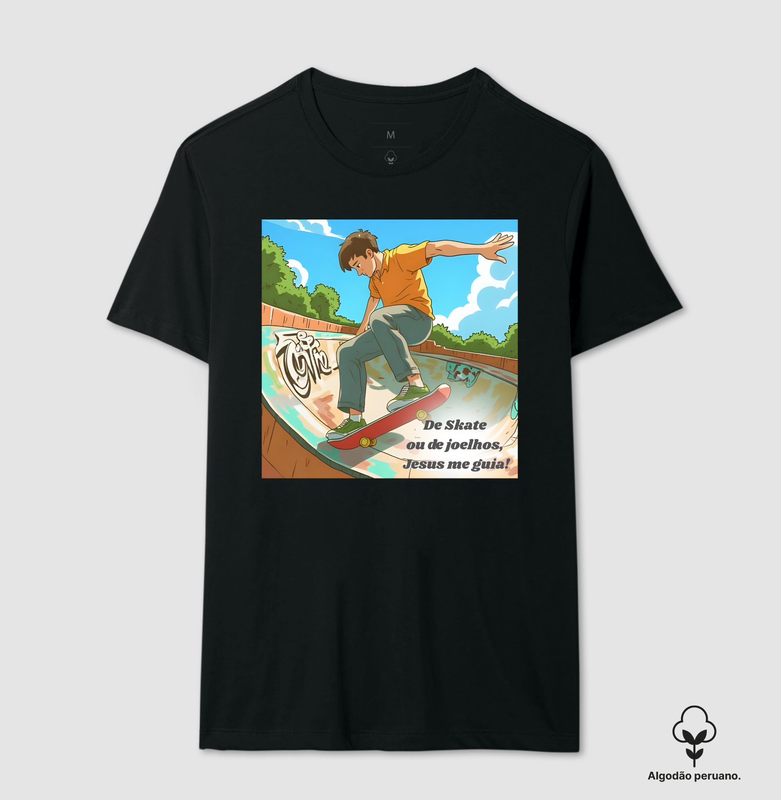 Camiseta Skate e Jesus