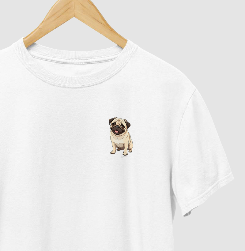 camiseta coleção dogs - pug