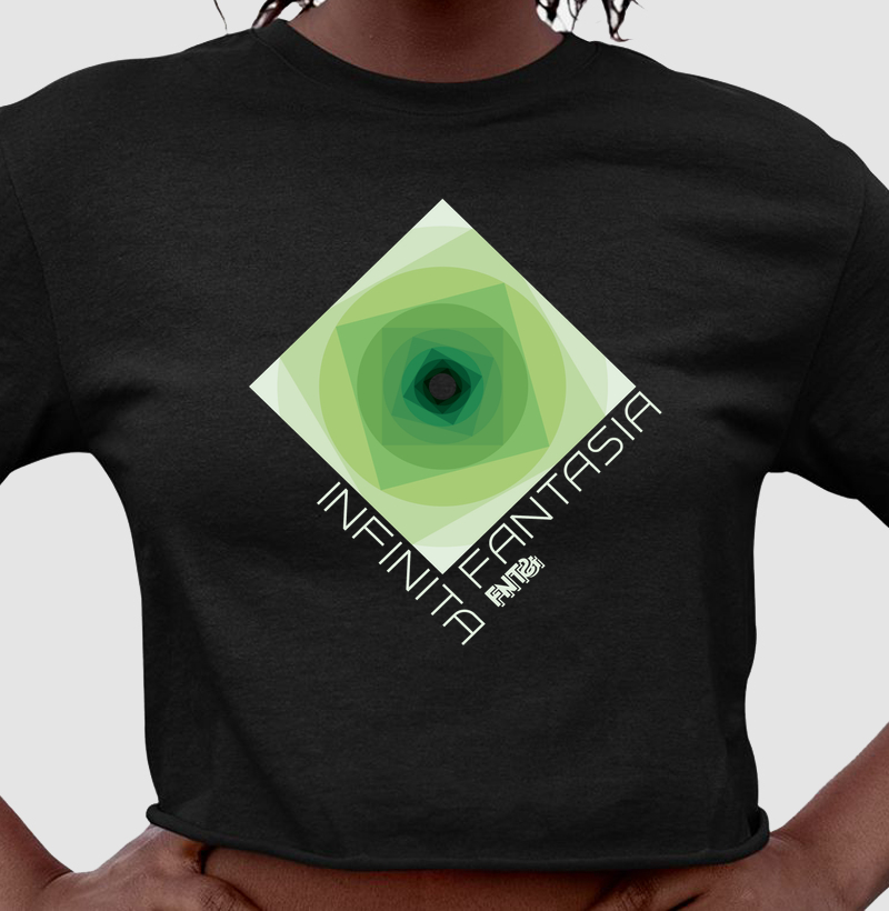 CROPPED "INFINITA FANTASIA" / VERDE 