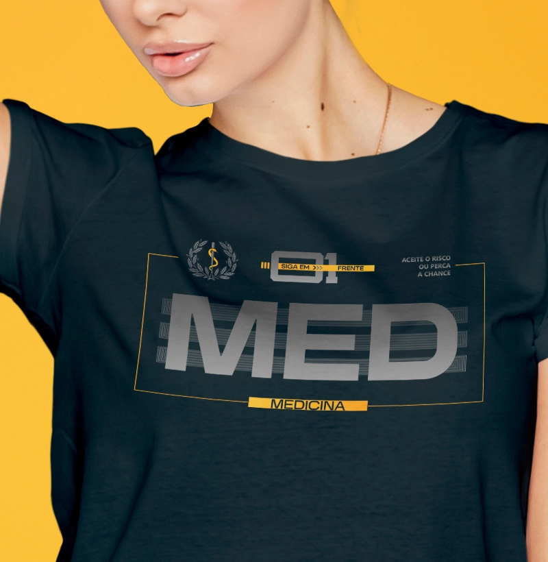 Camiseta Medicina Premium - feminina