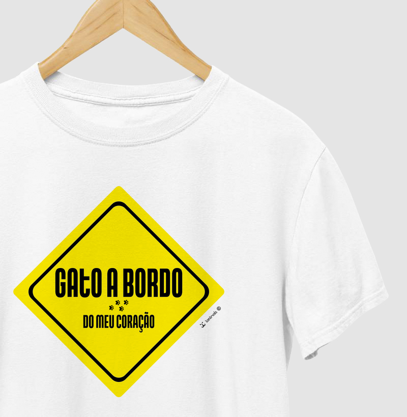 Camiseta Gato a Bordo - Afeto