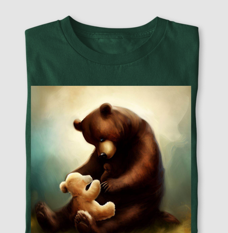 URSO BRINCANDO COM PELÚCIA / Estampas Reverso 1