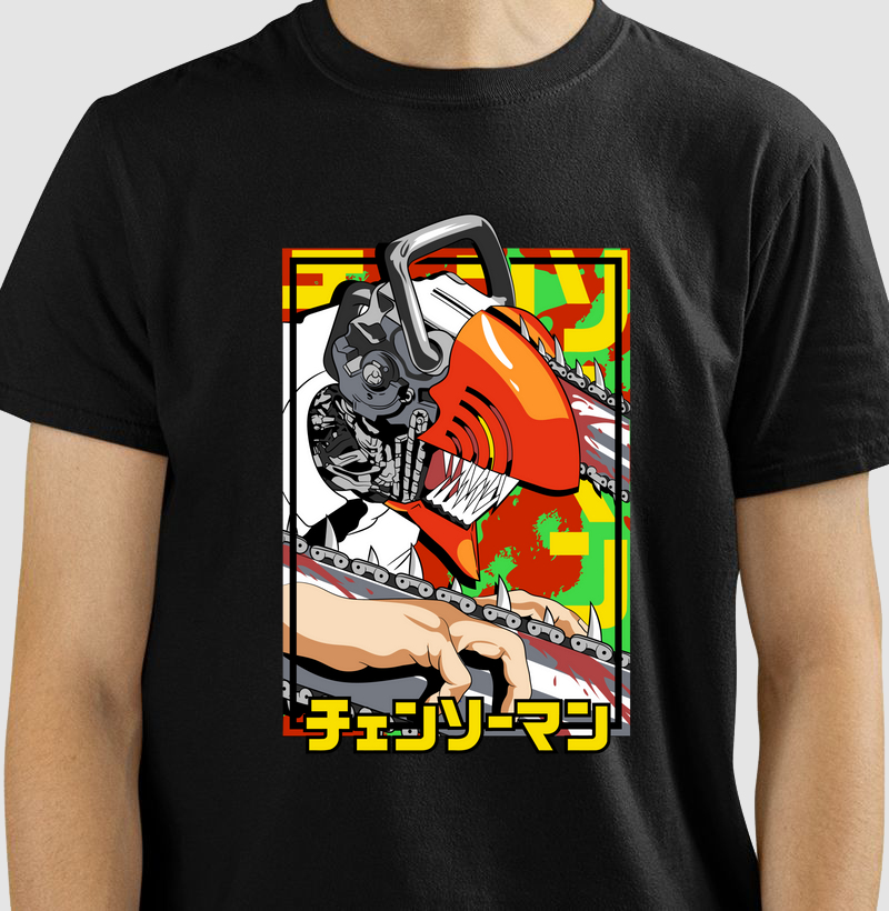 Camiseta Chainsaw Man – Edição Brutal Instinct