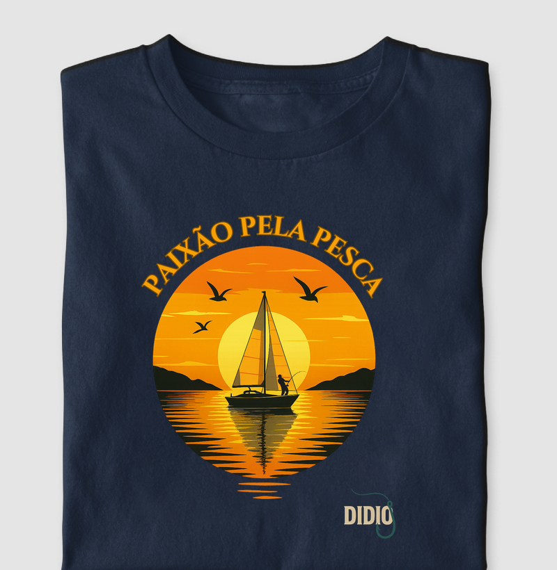 PAIXÃO PELA PESCA AO POR DO SOL