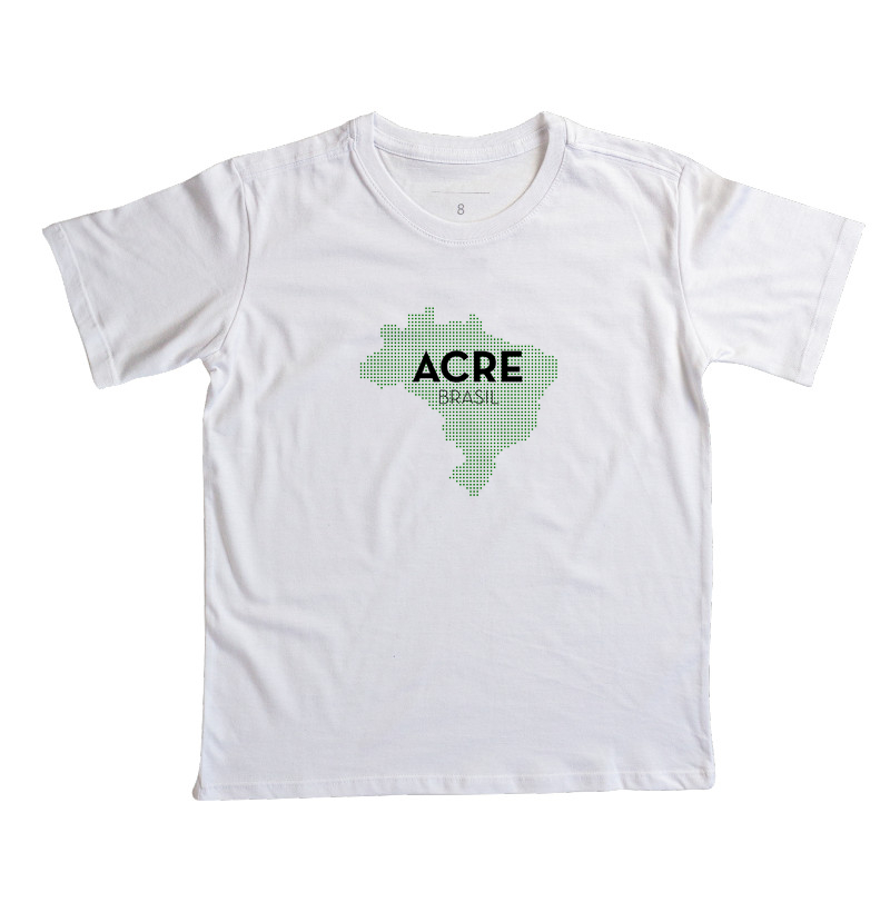 Camiseta Infantil Acre Estado Mapa Brasil