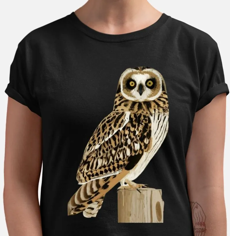 Camiseta Coruja olhar penetrante