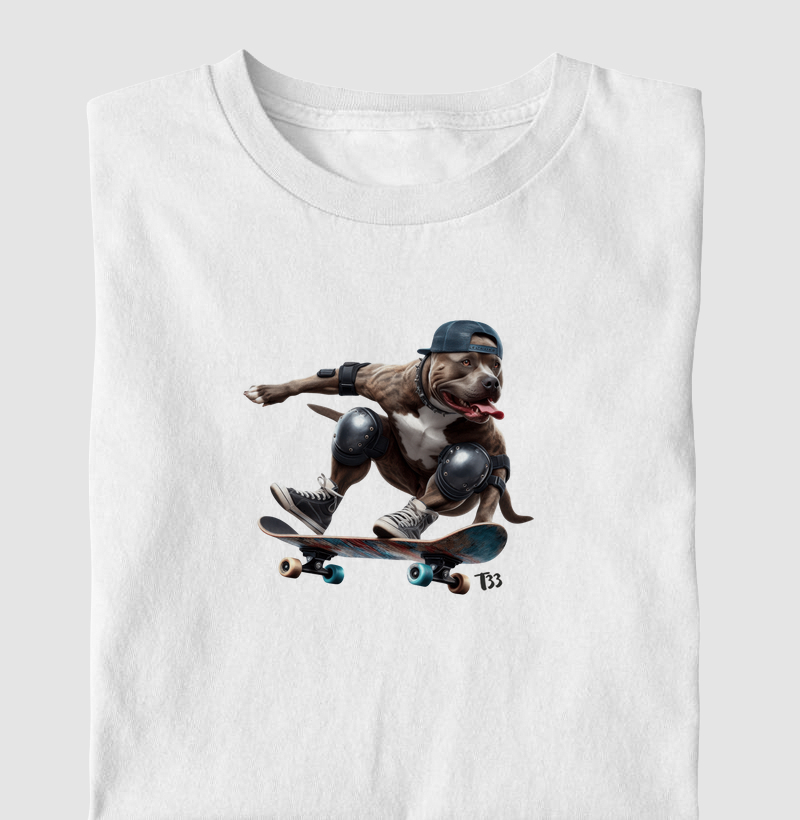 Cão Pitbull Skate