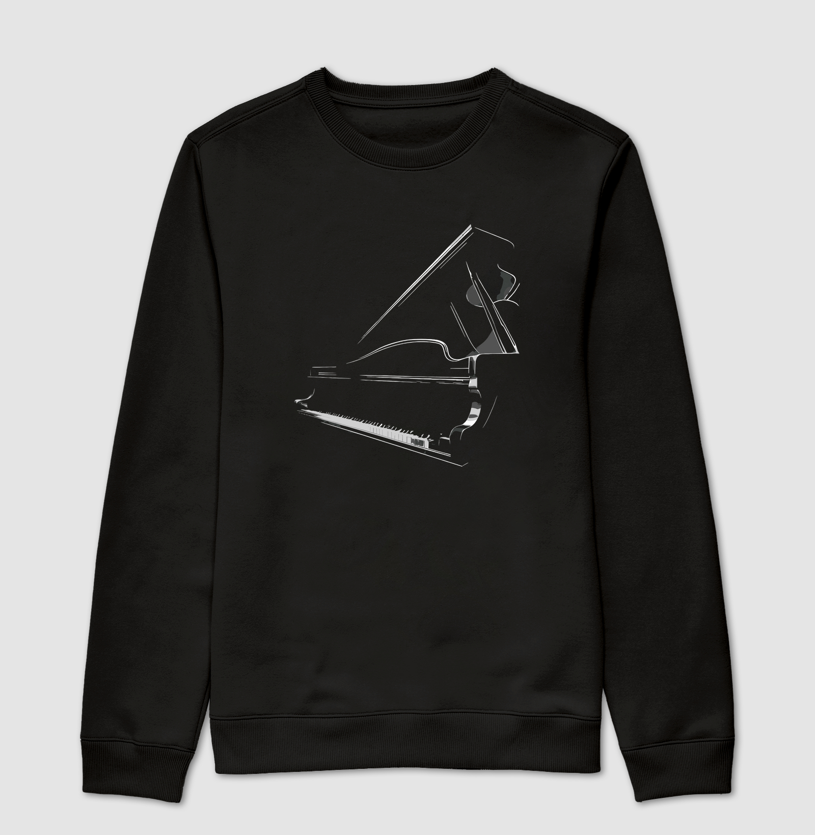 Elegant Grand Piano Silhouette