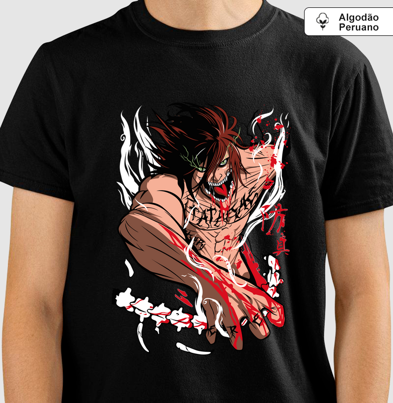 Camisa Algodão Peruano Titã de Ataque