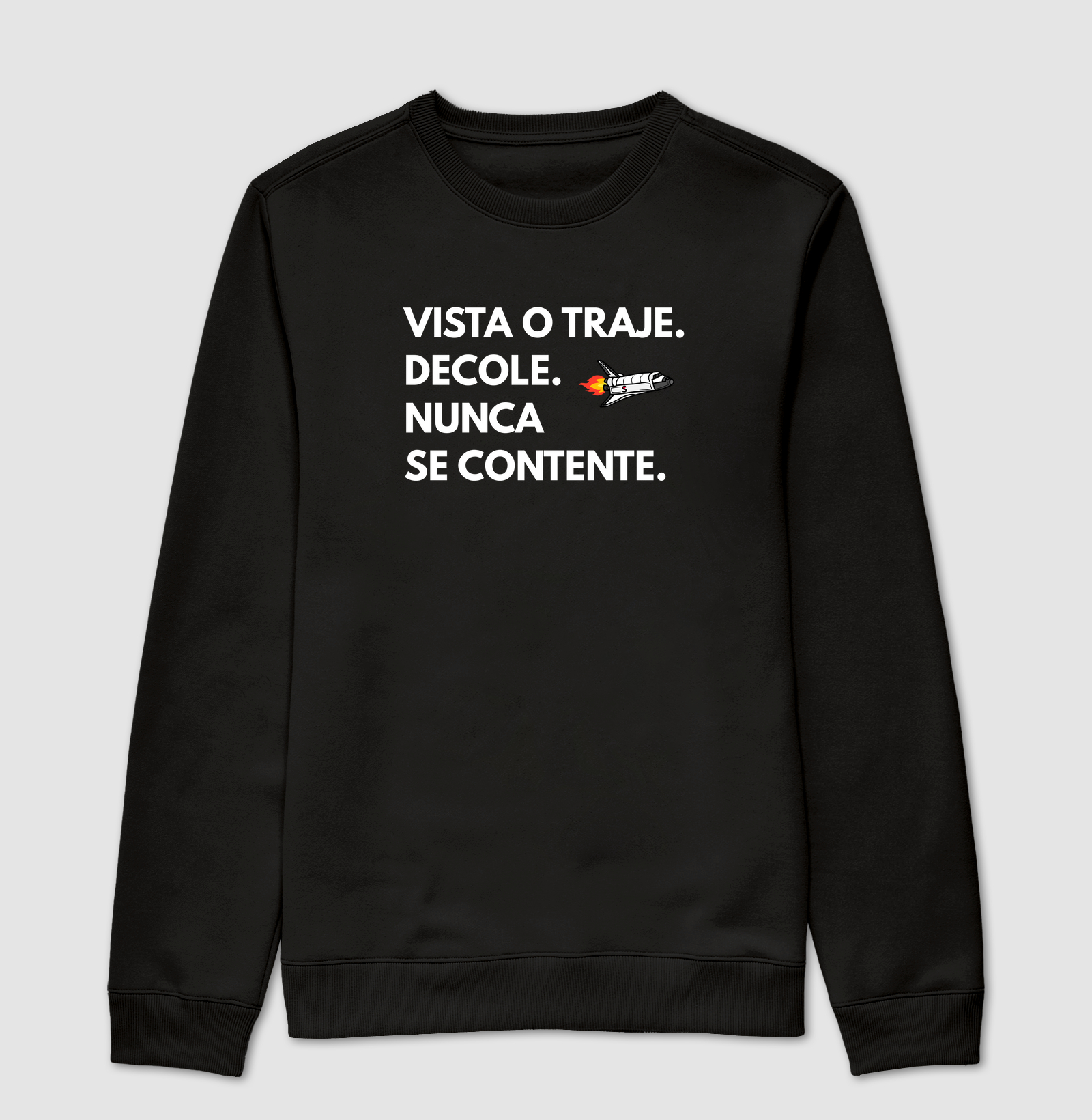 Vista o Traje. Decole. Nunca se Contente.