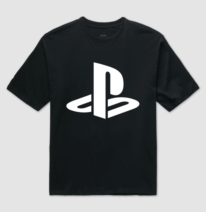 Oversized Play Station Logo (V. White)