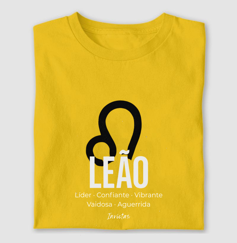 Camiseta Algodão Penteado - Leão