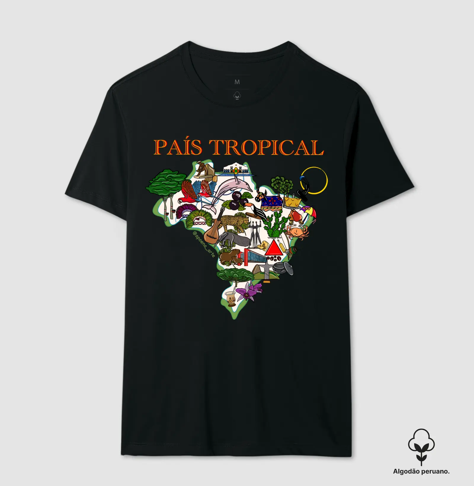 Camiseta Algodão Peruano - País Tropical 2.0