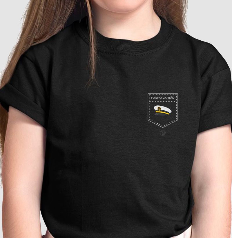 Camiseta Infantil Bolso Futuro Capitão