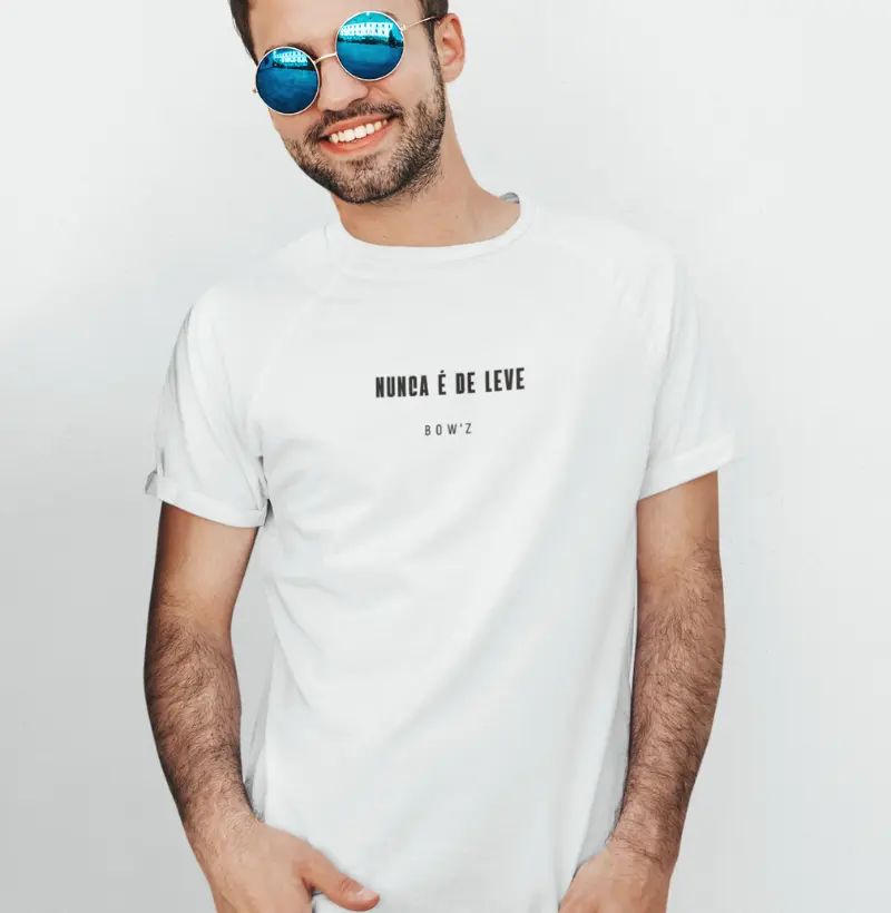 Camiseta Nunca é de Leve