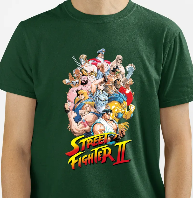 🥊 Camiseta Street Fighter II – Arcade Legends