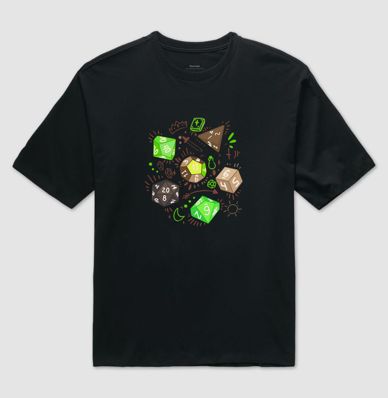 Dados e itens (Oversized)