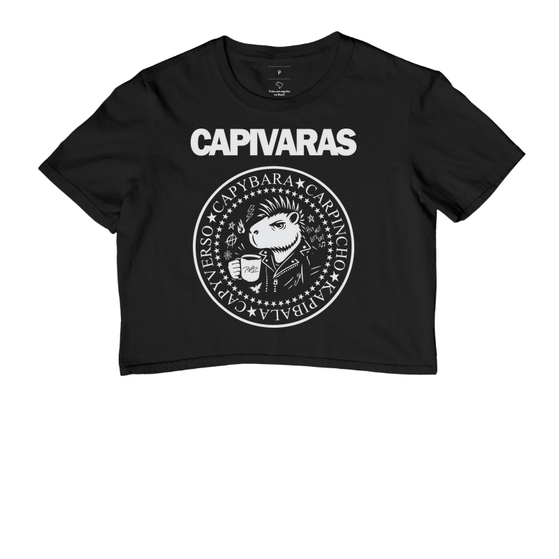 Camiseta Capivara Punk Rock