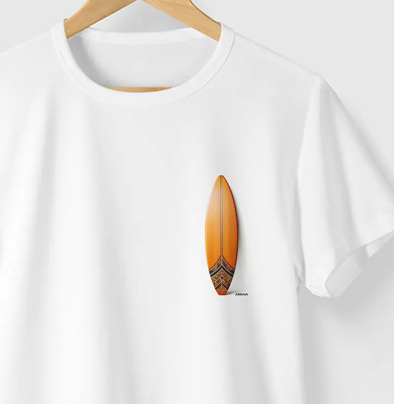 Camiseta LONGBOARD - BRANCA - (100% Algodão)