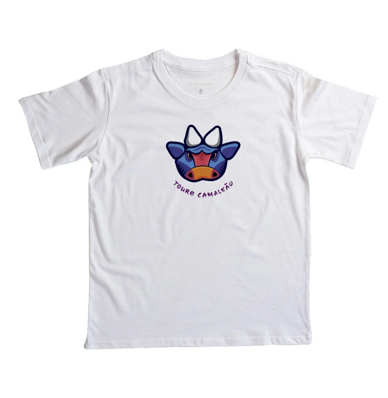 Camiseta Infantil Camaleão Signos - Touro