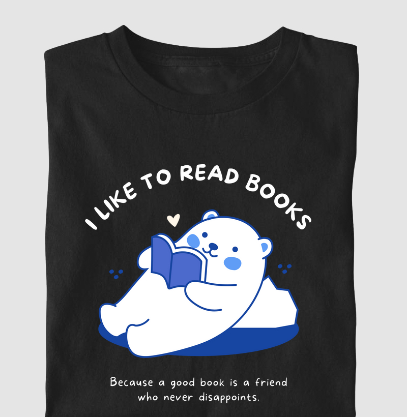 Camiseta Infantil I Like to Read Books