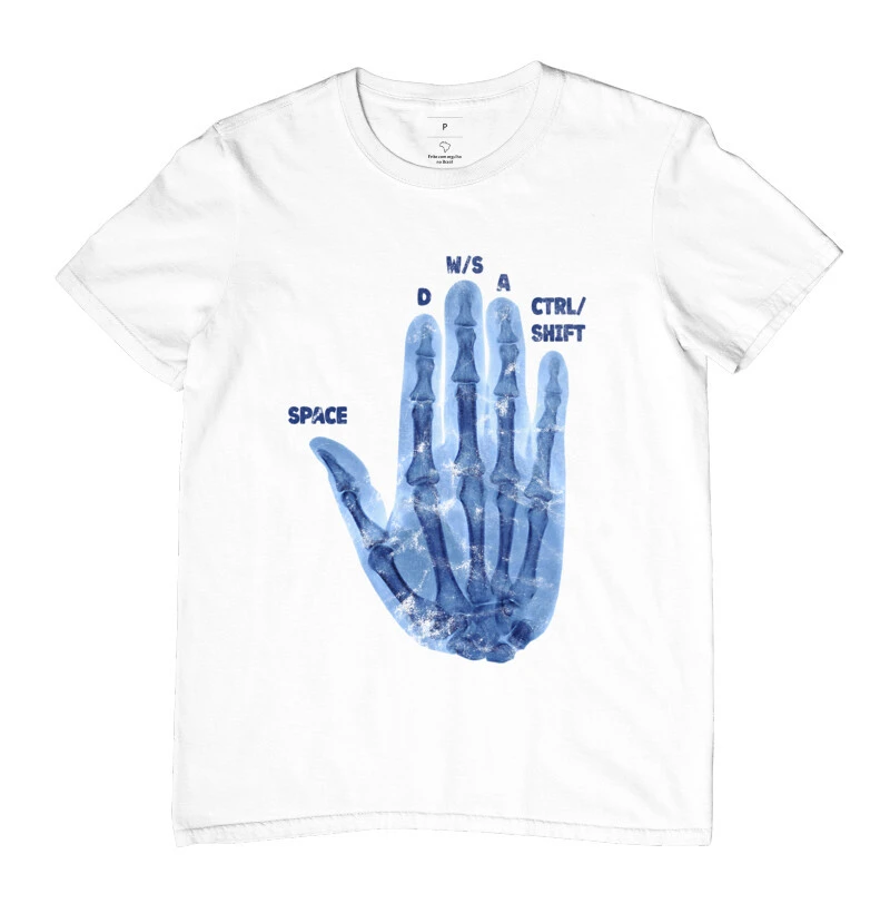 Camiseta Gamer Piano For Players