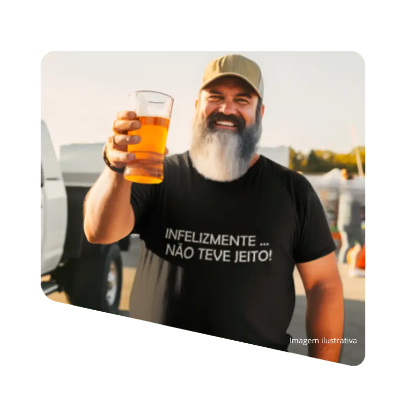 Camiseta Não teve jeito - Cardink