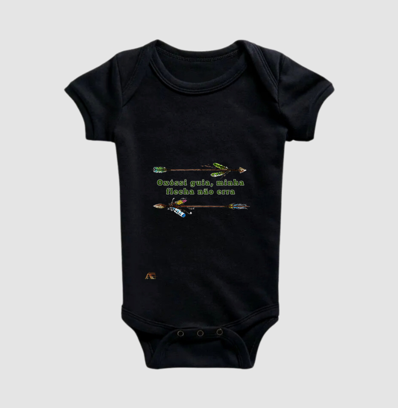 Camiseta Flecha de Fartura Oxóssi em Movimento 100% Algodão