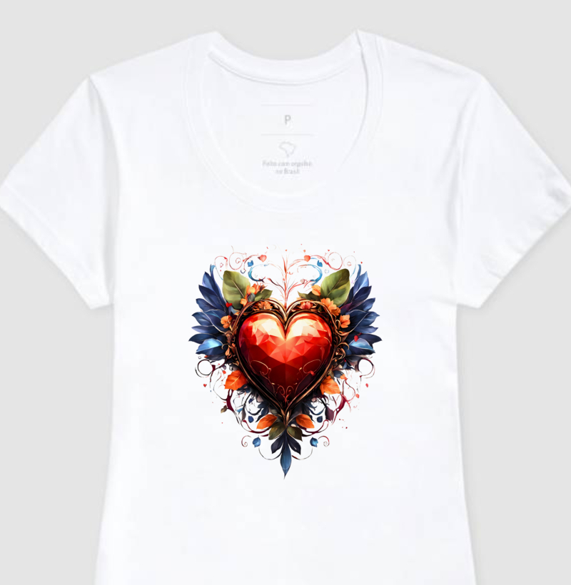 Camiseta Feminina Arquétipo do Amor Felicidade