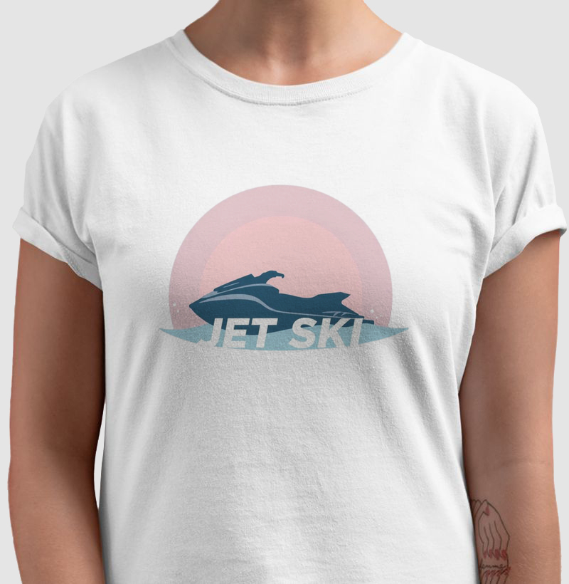 Jet Ski Sunset - Algodão 30.1