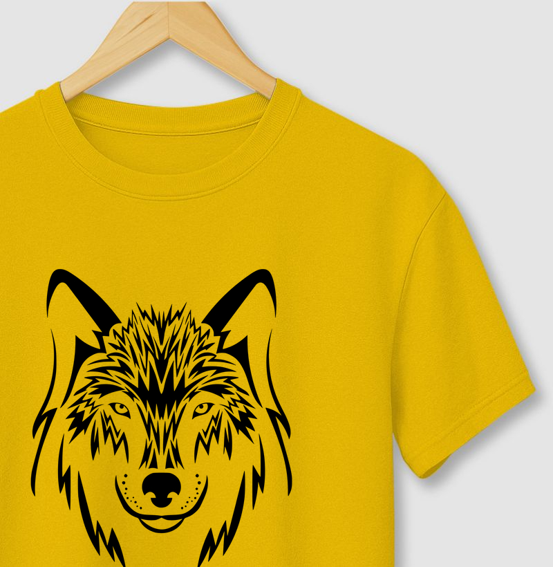 Camiseta Animalis 100% Algodão Lobo