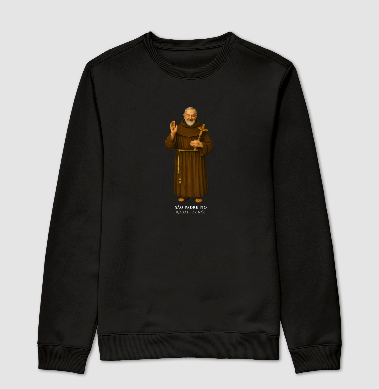 Camiseta Católica - São Padre Pio - Rogai por nós