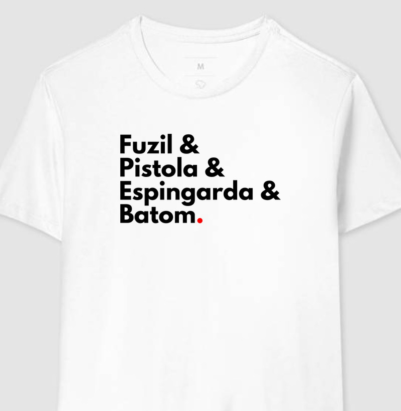 Fuzil & Pistola & Espingarda & Batom.