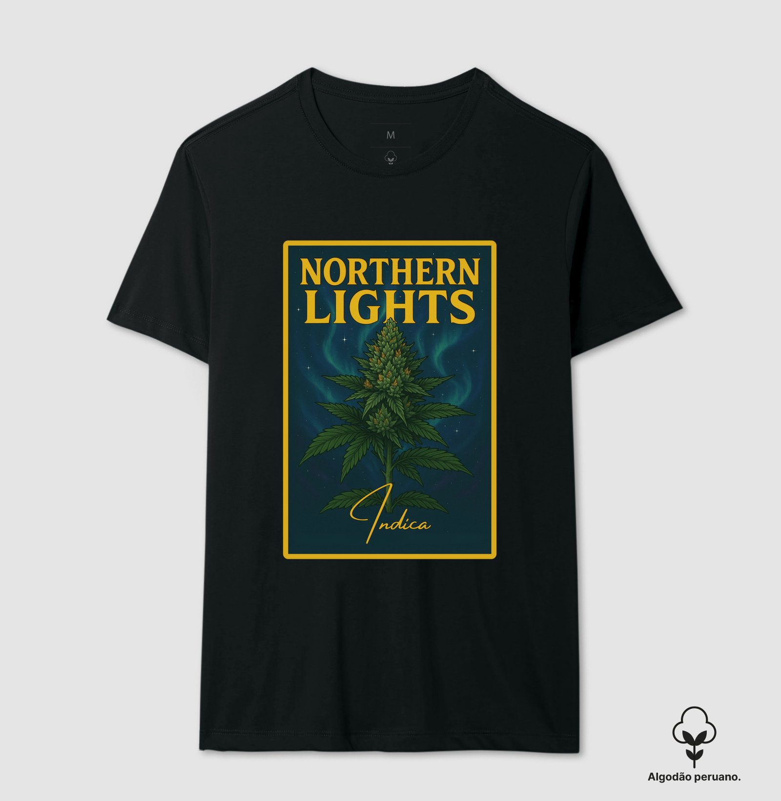 Camiseta algodão peruano - Northern Lights